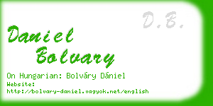 daniel bolvary business card