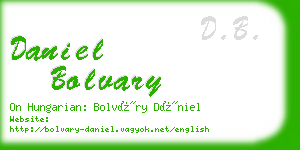 daniel bolvary business card